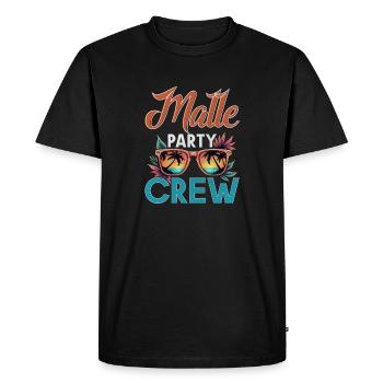 Malle Crew - T-shirt Premium bio Homme - noir - Devant - Nico (187cm)