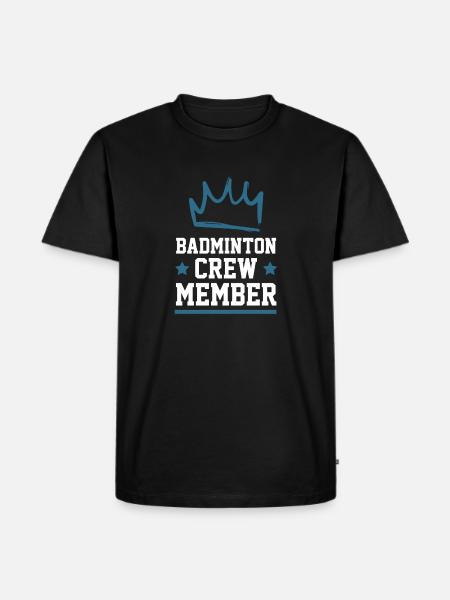 Équipe de badminton - T-shirt Premium bio Homme - noir