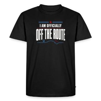 Facteur à la retraite Facteur à la retraite - T-shirt Premium bio Homme - noir - Devant - Nico (187cm)