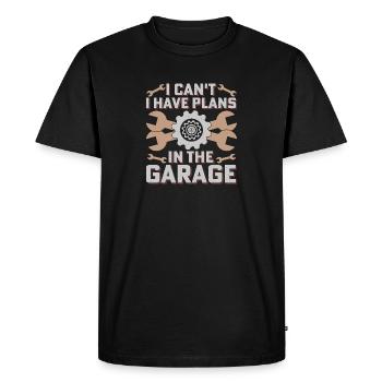 Garage Plans Tool Humor - Men's Premium Organic T-Shirt - black - Front - Nico (187cm)