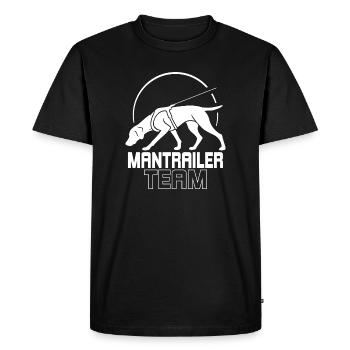 Équipe allemande de remorque à poil court Équipe de chiens de sport - T-shirt Premium bio Homme - noir - Devant - Nico (187cm)