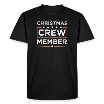 Christmas Crew - Men's Premium Organic T-Shirt - black - Front - Nico (187cm)