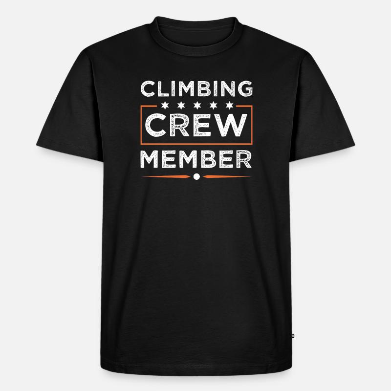 Climbing Crew - Männer Premium Bio T-Shirt - Schwarz