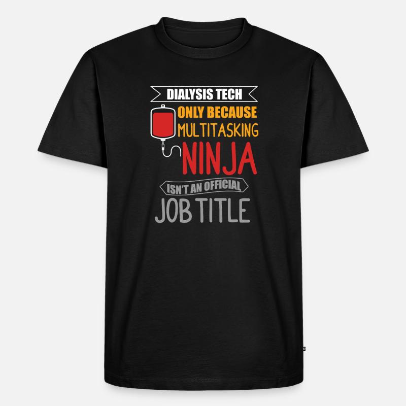 Technicien en dialyse néphrologie - T-shirt Premium bio Homme - noir