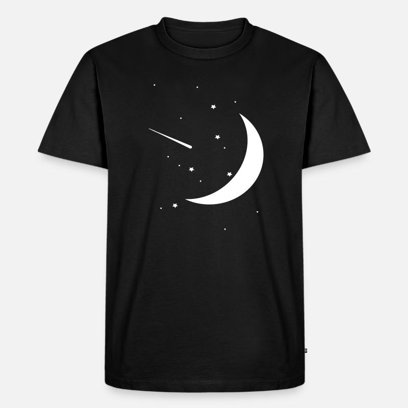 Nachthimmel - Männer Premium Bio T-Shirt - Schwarz