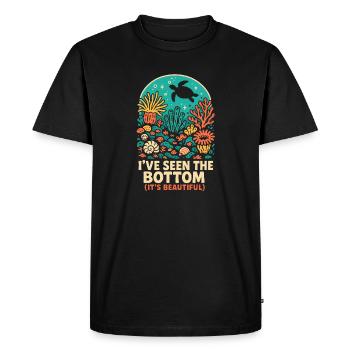 I Saw the Reason | Reef Diving - Men's Premium Organic T-Shirt - black - Front - Nico (187cm)