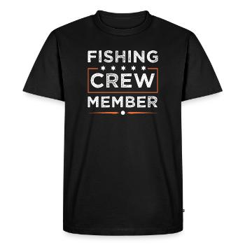 Fishing Crew - Men's Premium Organic T-Shirt - black - Front - Nico (187cm)