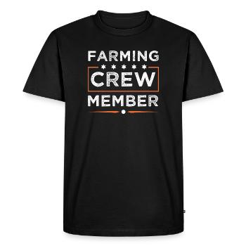Équipe d’agriculteurs - T-shirt Premium bio Homme - noir - Devant - Nico (187cm)