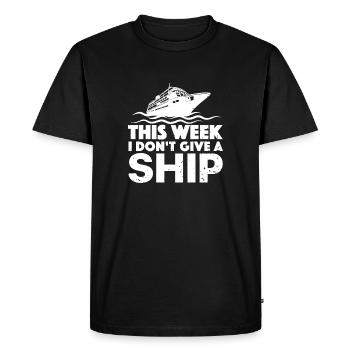 Cette semaine, je m’en fiche complètement - T-shirt Premium bio Homme - noir - Devant - Nico (187cm)