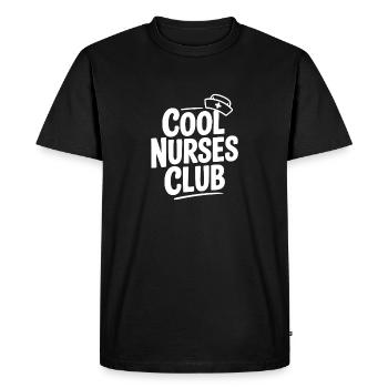 Club des Infirmières Cool - T-shirt Premium bio Homme - noir - Devant - Nico (187cm)