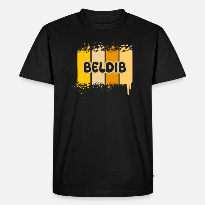 Beldib - Männer Premium Bio T-Shirt - Schwarz