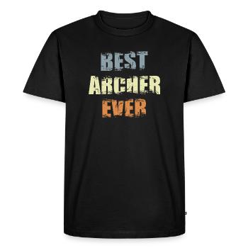 Best Archer of All Time - Men's Premium Organic T-Shirt - black - Front - Nico (187cm)