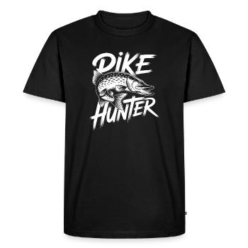 Brochet pêcheur - T-shirt Premium bio Homme - noir - Devant - Nico (187cm)
