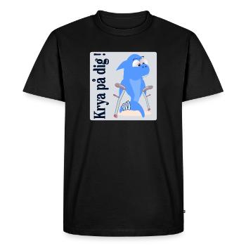 Get well kids - Men's Premium Organic T-Shirt - black - Front - Nico (187cm)