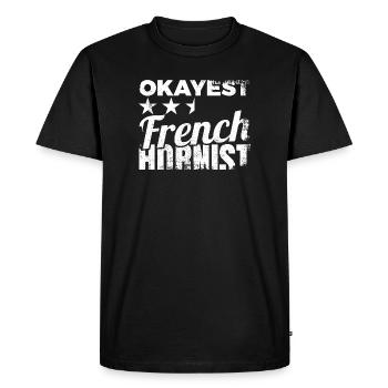 Coriste moyen - T-shirt Premium bio Homme - noir - Devant - Nico (187cm)