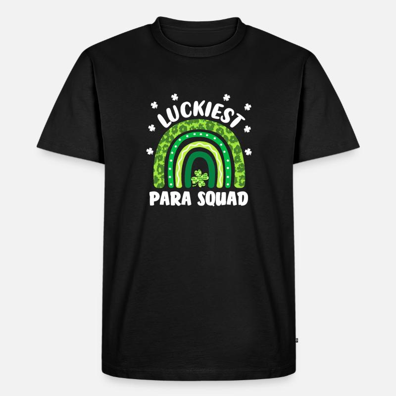 Glücklichstes Para-Team - Männer Premium Bio T-Shirt - Schwarz