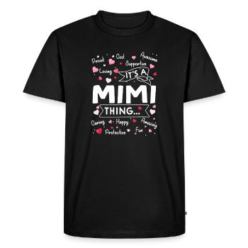 It's a Mimi Thing - Men's Premium Organic T-Shirt - black - Front - Nico (187cm)