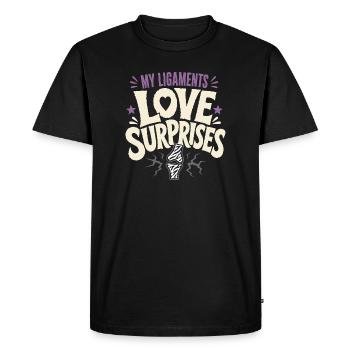 Eds Consciousness Ehlers-danlos Zebra Warrior - Men's Premium Organic T-Shirt - black - Front - Nico (187cm)