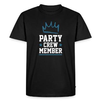 Équipe de fête - T-shirt Premium bio Homme - noir - Devant - Nico (187cm)