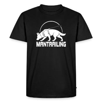 German Shepherd Mantrailing Dog Sports Dogs - Men's Premium Organic T-Shirt - black - Front - Nico (187cm)