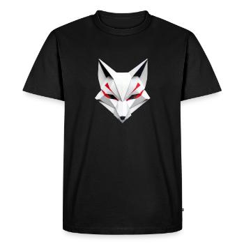 Kitsune Fox Mask Origami Japan Mythology Inari - Men's Premium Organic T-Shirt - black - Front - Nico (187cm)