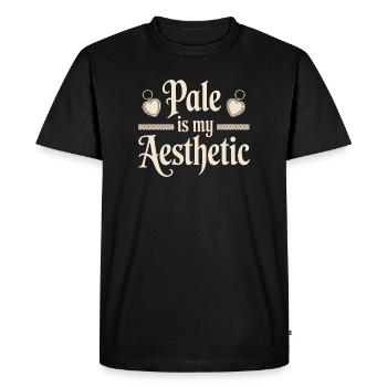 Pale Is My Aesthetic - Men's Premium Organic T-Shirt - black - Front - Nico (187cm)