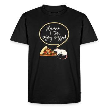 Rat, rat de maison, propriétaire de rats, amoureux des rats - T-shirt Premium bio Homme - noir - Devant - Nico (187cm)