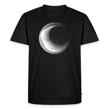 Conception de cercles points - T-shirt Premium bio Homme - noir - Devant - Nico (187cm)