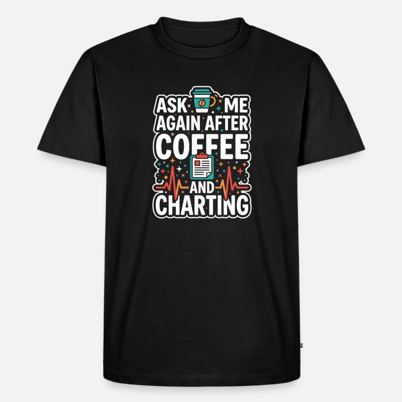Nachtschicht-krankenschwester, Müde - Männer Premium Bio T-Shirt - Schwarz
