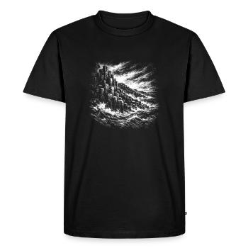 Chaussée des Géants, Irlande - T-shirt Premium bio Homme - noir - Devant - Nico (187cm)