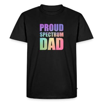 Proud Spectrum Dad - Men's Premium Organic T-Shirt - black - Front - Nico (187cm)