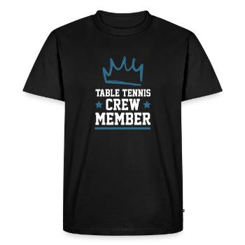 Équipe de tennis de table - T-shirt Premium bio Homme - noir - Devant - Nico (187cm)