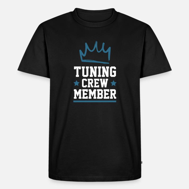 Tuning Crew - Männer Premium Bio T-Shirt - Schwarz