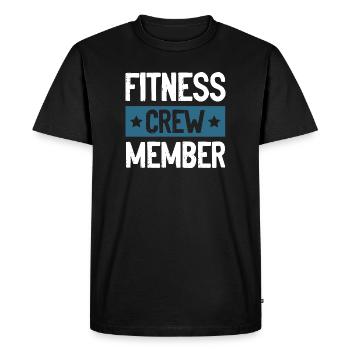 Équipe de remise en forme - T-shirt Premium bio Homme - noir - Devant - Nico (187cm)