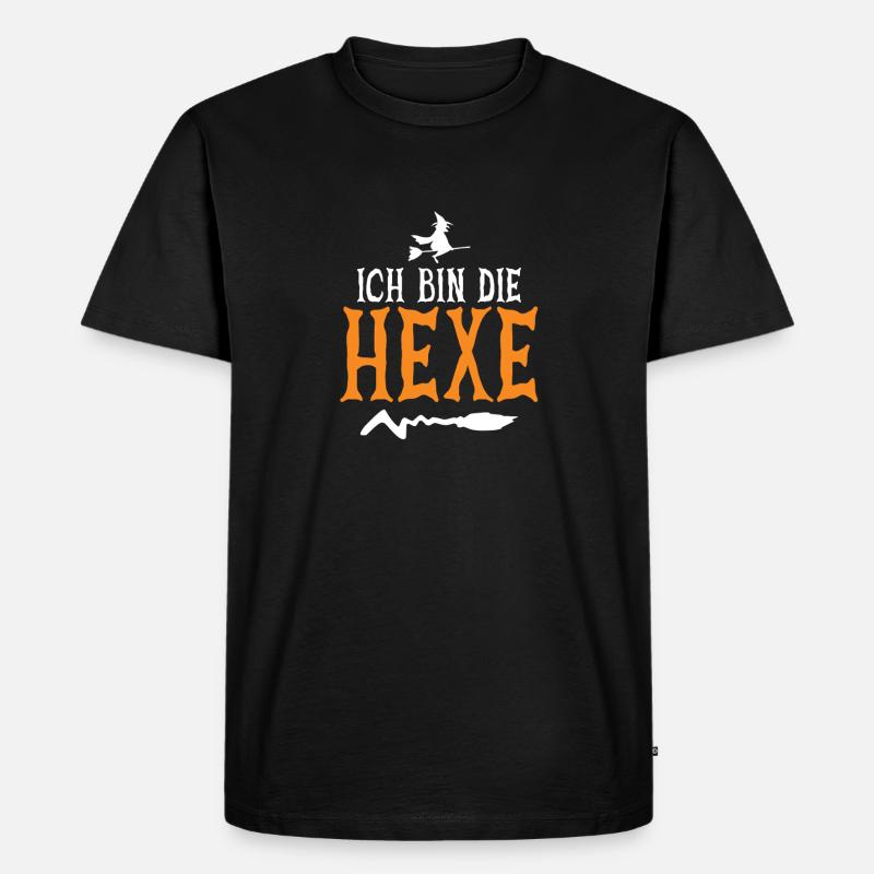 Ich Bin Die Hexe Halloween - Männer Premium Bio T-Shirt - Schwarz