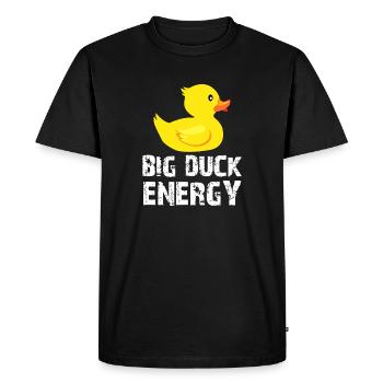 Big Duck Energy - Men's Premium Organic T-Shirt - black - Front - Nico (187cm)