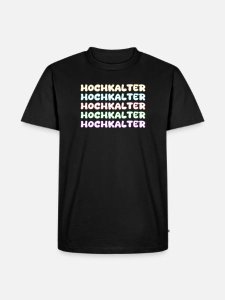 Bergsteigen Hochkalter - Männer Premium Bio T-Shirt - Schwarz