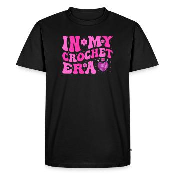 Dans ma zone crochet - T-shirt Premium bio Homme - noir - Devant - Nico (187cm)