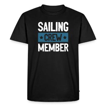 Équipage de navigation - T-shirt Premium bio Homme - noir - Devant - Nico (187cm)