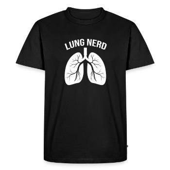 respiration respiratoire oxygène - T-shirt Premium bio Homme - noir - Devant - Nico (187cm)
