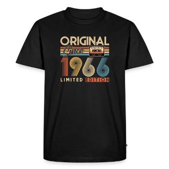 60e anniversaire, 60 ans - T-shirt Premium bio Homme - noir - Devant - Nico (187cm)