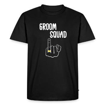 Edgy Groom Squad - Men's Premium Organic T-Shirt - black - Front - Nico (187cm)