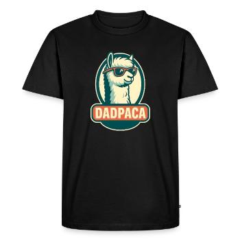 Dadpaca No Probllama - T-shirt Premium bio Homme - noir - Devant - Nico (187cm)