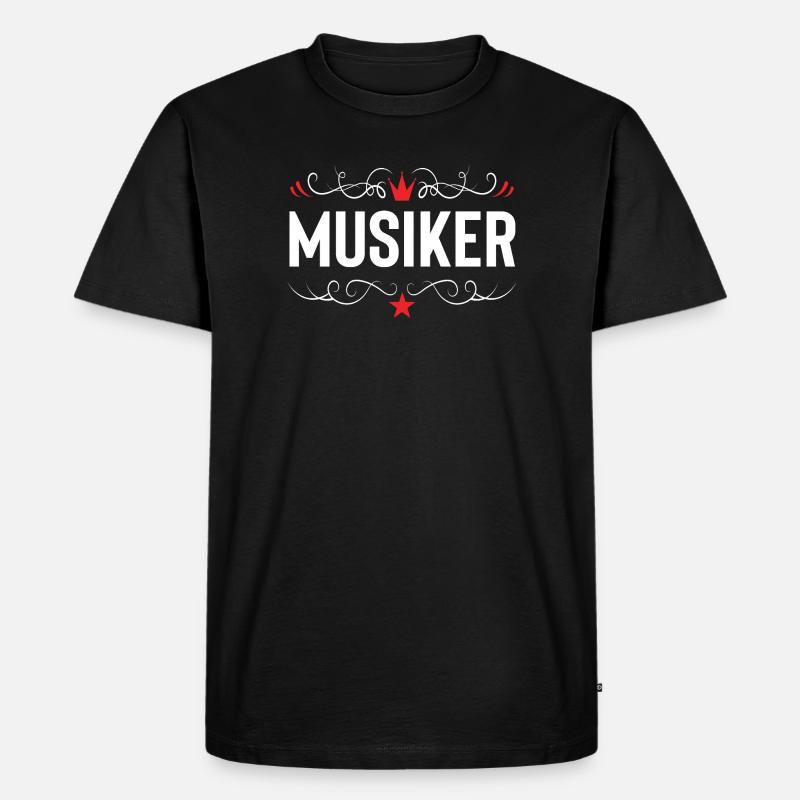Musiker Beruf - Männer Premium Bio T-Shirt - Schwarz