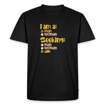 Femmes Mères Taco - T-shirt Premium bio Homme - noir - Devant - Nico (187cm)