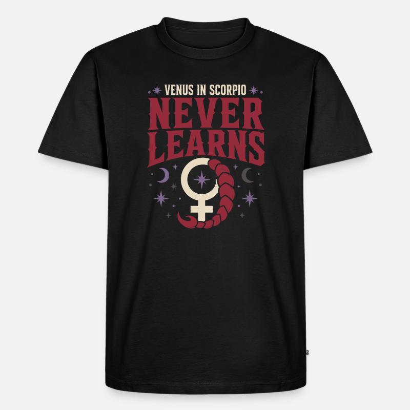 Venus-zeichen Venus-astrologie - Männer Premium Bio T-Shirt - Schwarz