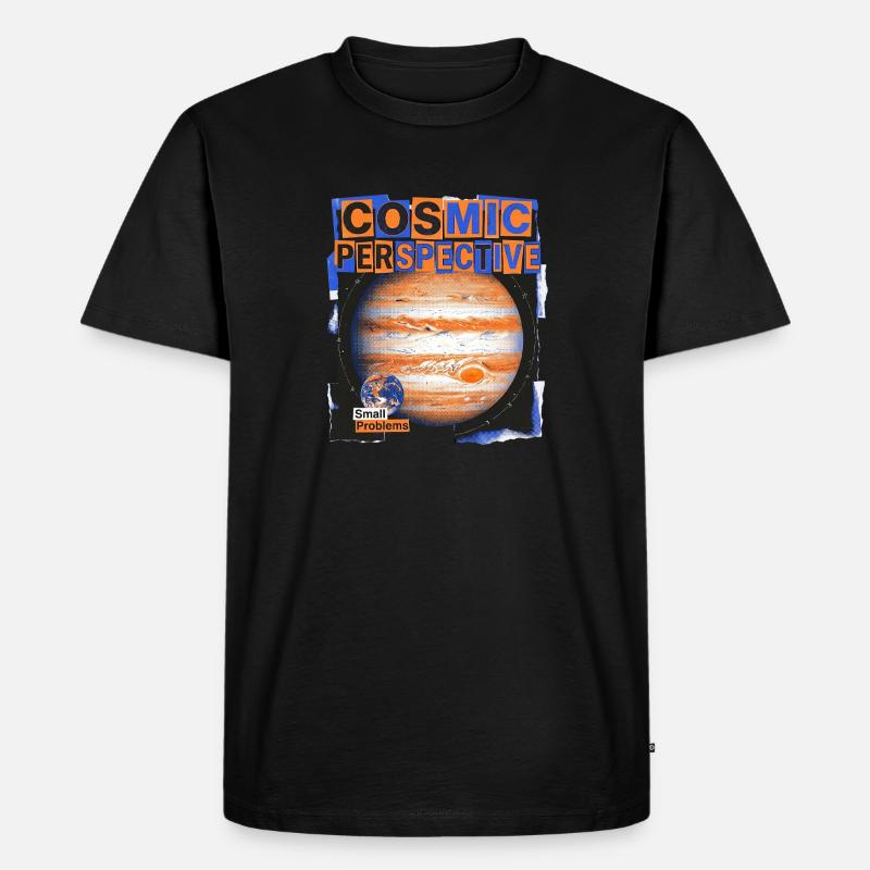 Cosmic Perspective - Männer Premium Bio T-Shirt - Schwarz