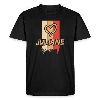 Idée cadeau Juliane - T-shirt Premium bio Homme - noir - Devant - Nico (187cm)