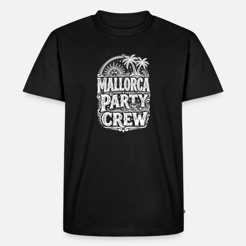 Mallorca Party Crew - Männer Premium Bio T-Shirt - Schwarz