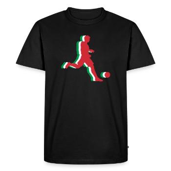 Fussball Italien Fan Italie Football - T-shirt Premium bio Homme - noir - Devant - Nico (187cm)